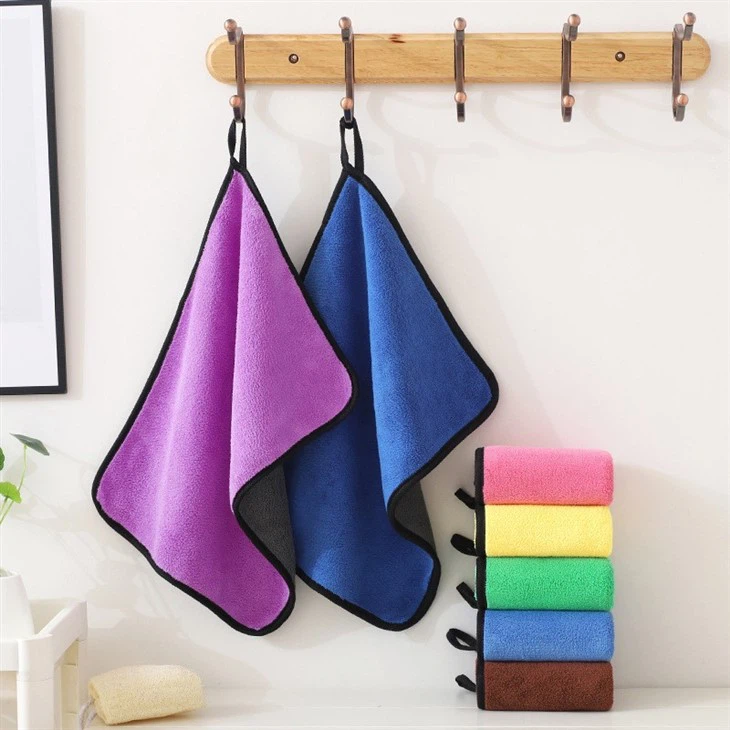 Car Wash Towel High-density Coral Velvet Thickened Cleaning Towel Absorbent Double-sided Velvet Cloth Cleaning Towel Wholesale